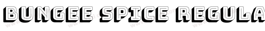 Bungee Spice Regular字体转换 Bungee Spice Regular字体转换
